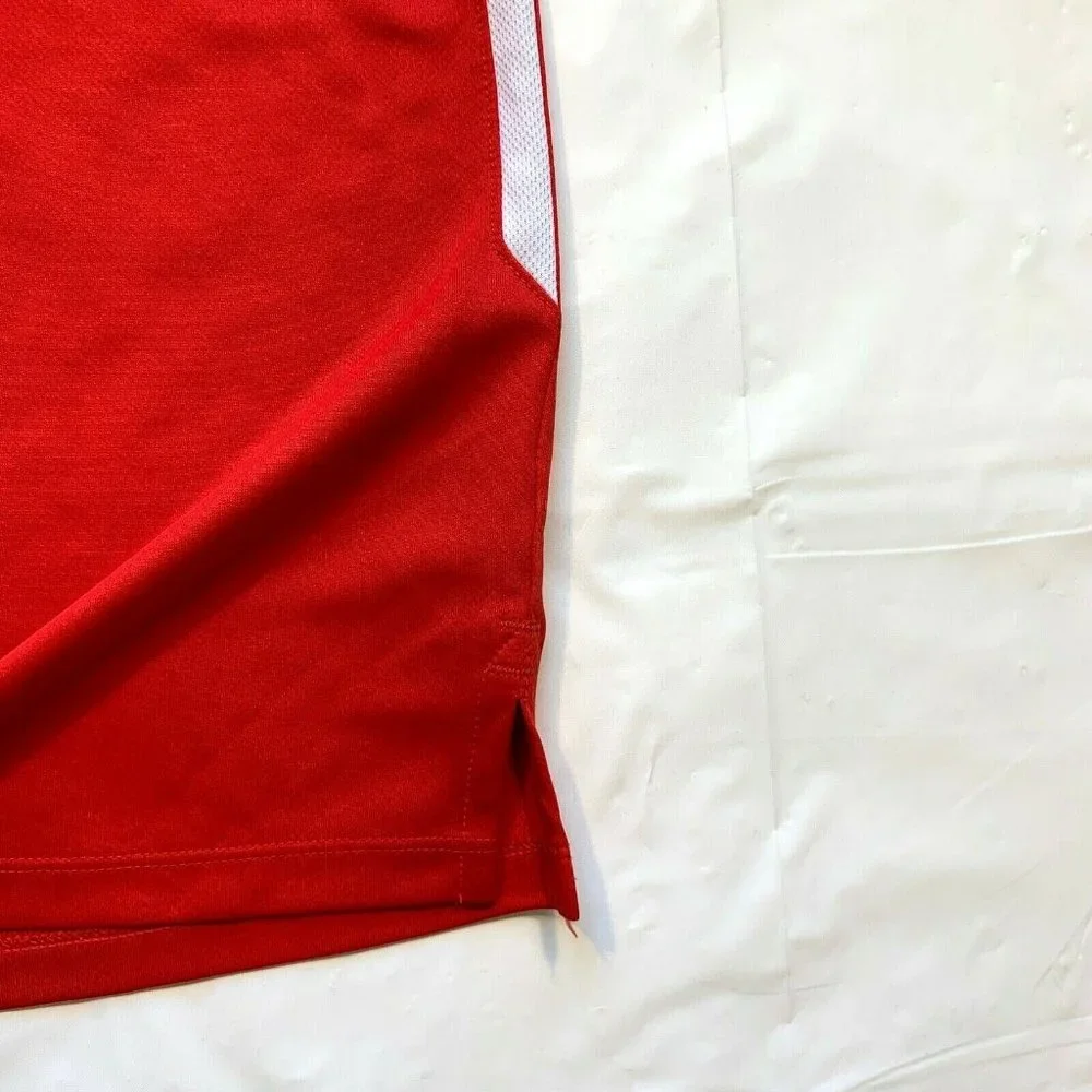Nike Dri-Fit Polo Shirt Mens XL Golf‎ Short Sleeve Athletic Swoosh Active Red